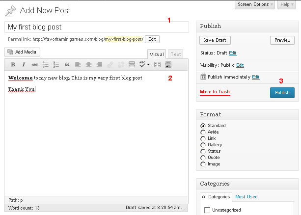 HostgatorNewBlogBackEndNewPost.png